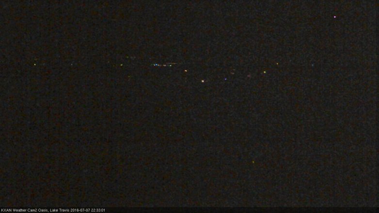 Lake Travis webcam, July 7, 2016 9:45 PM CT