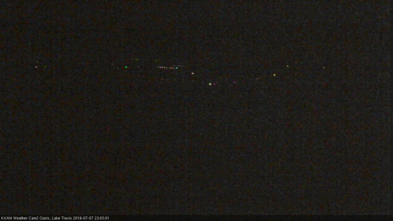 Lake Travis webcam, July 7, 2016 10:35 PM CT