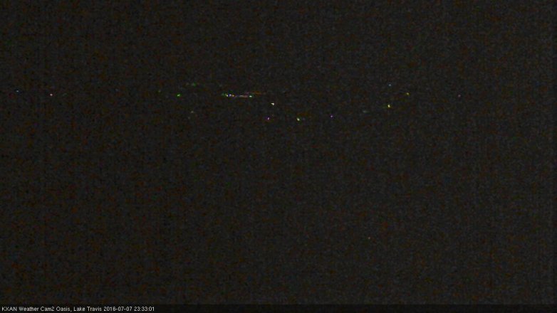 Lake Travis webcam, July 7, 2016 10:45 PM CT
