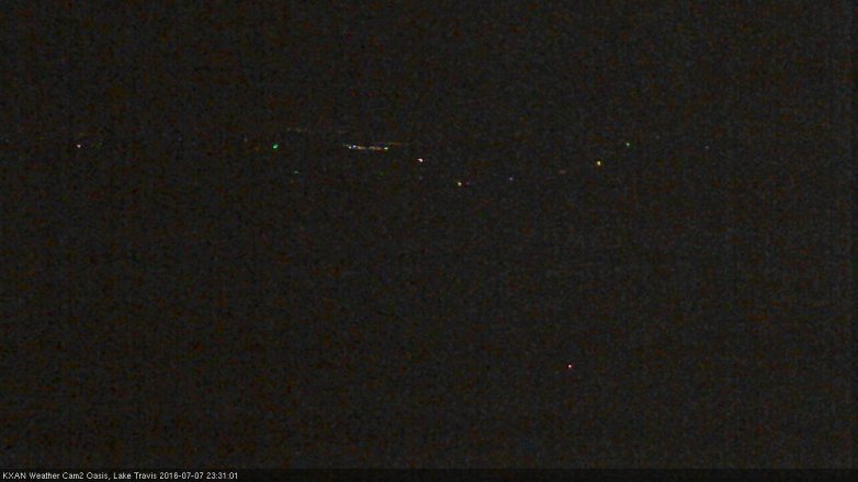 Lake Travis webcam, July 7, 2016 11:00 PM CT