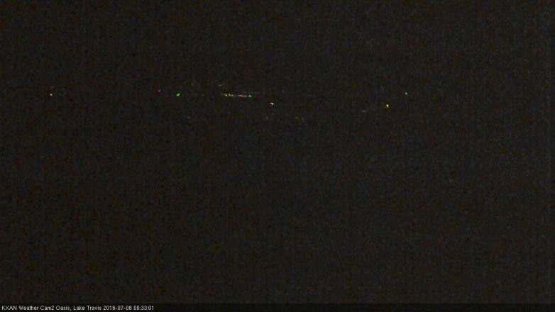 Lake Travis webcam, July 7, 2016 11:40 PM CT