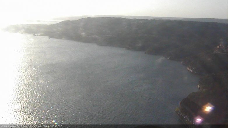 Lake Travis webcam, July 8, 2016 7:05 PM CT