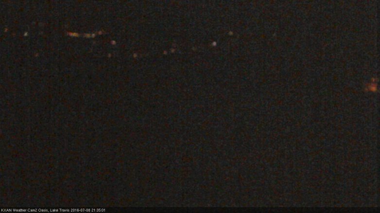 Lake Travis webcam, July 8, 2016 8:55 PM CT