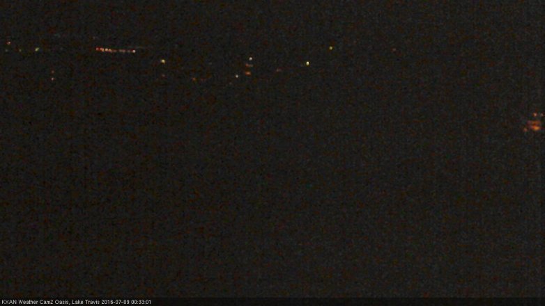 Lake Travis webcam, July 8, 2016 11:50 PM CT
