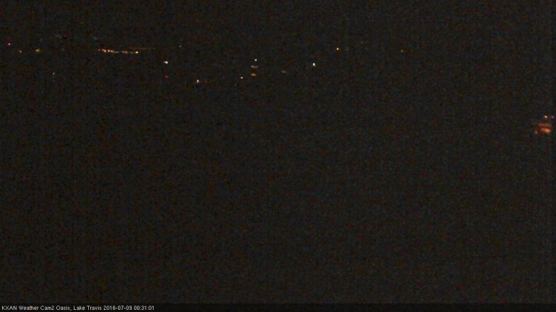 Lake Travis webcam, July 8, 2016 12:00 AM CT
