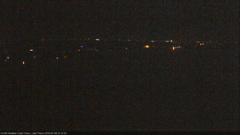 Lake Travis webcam, July 9, 2016 8:45 PM CT