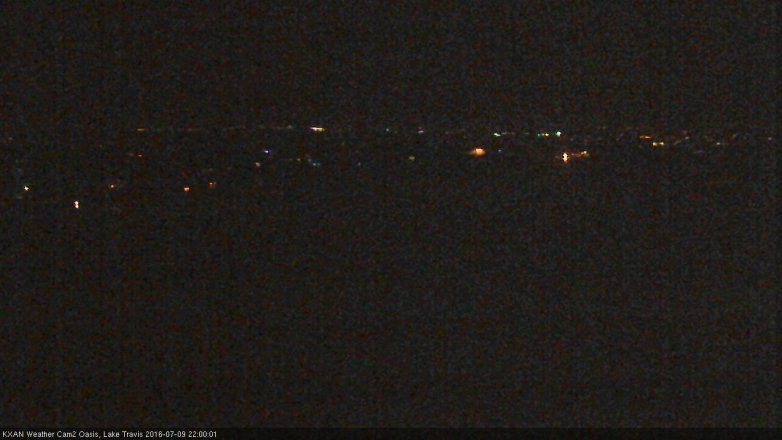 Lake Travis webcam, July 9, 2016 9:10 PM CT