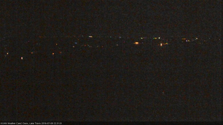 Lake Travis webcam, July 9, 2016 9:35 PM CT