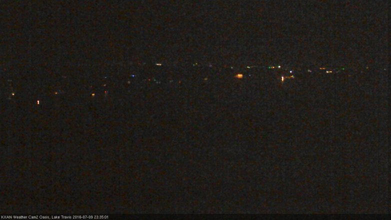 Lake Travis webcam, July 9, 2016 10:55 PM CT