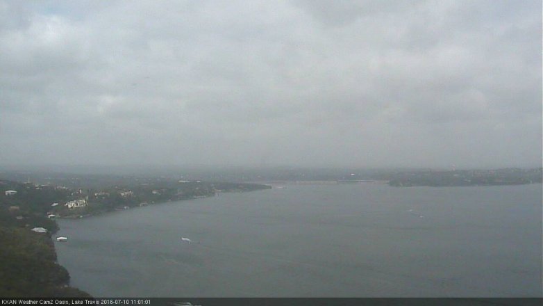 Lake Travis webcam, July 10, 2016 10:15 AM CT