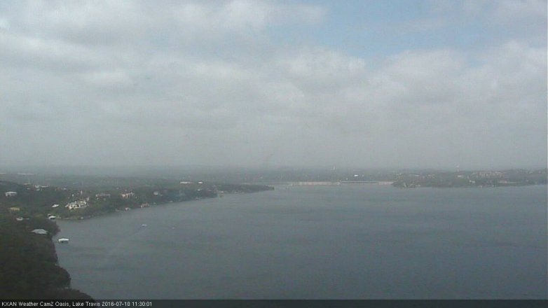 Lake Travis webcam, July 10, 2016 10:55 AM CT
