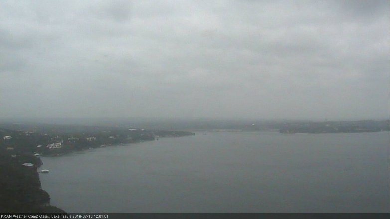 Lake Travis webcam, July 10, 2016 11:15 AM CT