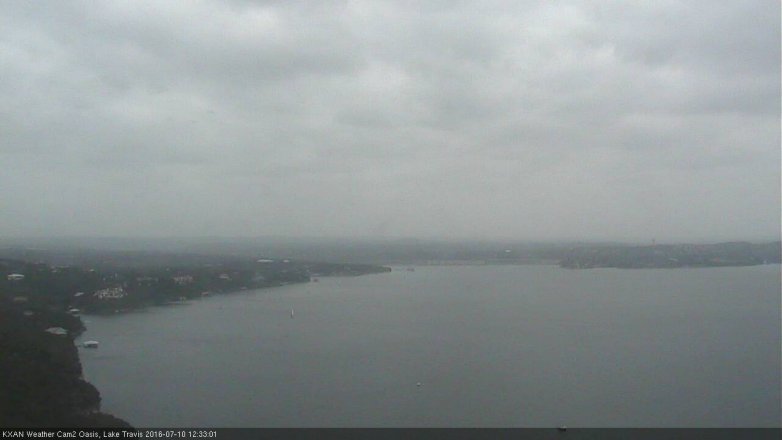 Lake Travis webcam, July 10, 2016 11:55 AM CT