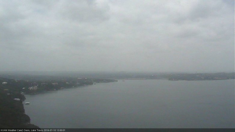 Lake Travis webcam, July 10, 2016 12:25 PM CT