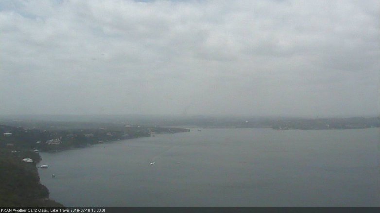 Lake Travis webcam, July 10, 2016 12:50 PM CT