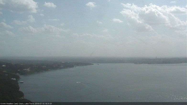 Lake Travis webcam, July 10, 2016 3:50 PM CT