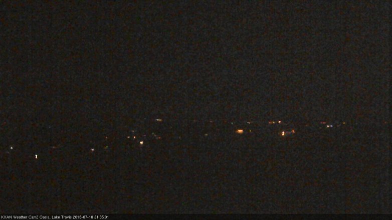 Lake Travis webcam, July 10, 2016 8:55 PM CT