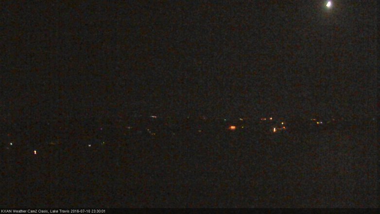 Lake Travis webcam, July 10, 2016 10:35 PM CT
