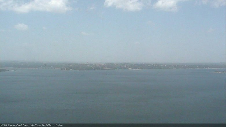 Lake Travis webcam, July 11, 2016 11:50 AM CT