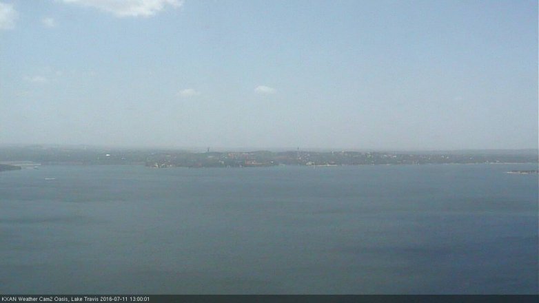 Lake Travis webcam, July 11, 2016 12:05 PM CT