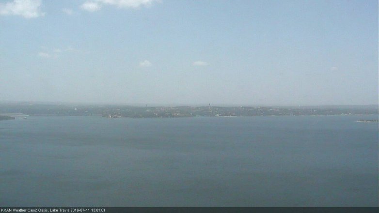 Lake Travis webcam, July 11, 2016 12:25 PM CT