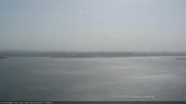 Lake Travis webcam, July 11, 2016 4:15 PM CT