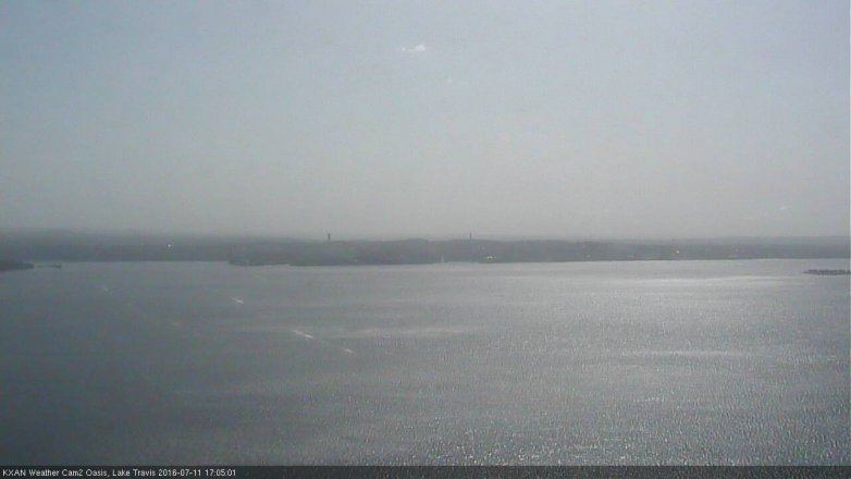 Lake Travis webcam, July 11, 2016 4:25 PM CT