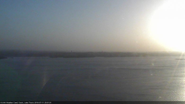 Lake Travis webcam, July 11, 2016 7:10 PM CT