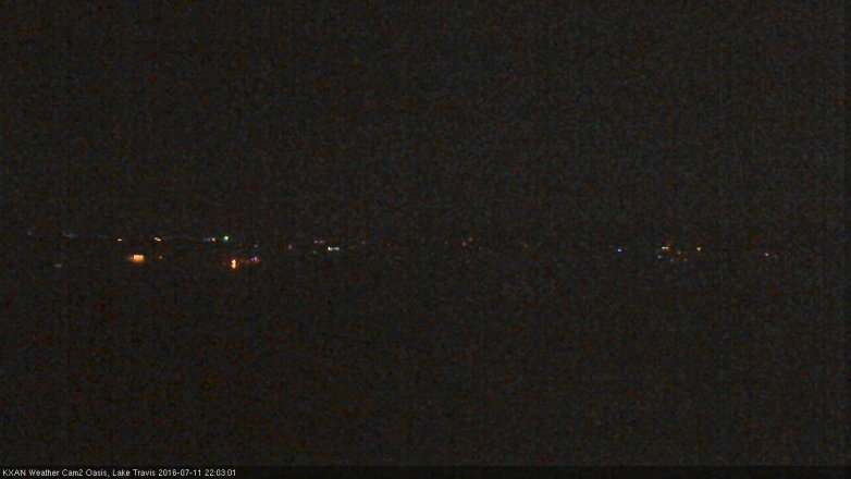 Lake Travis webcam, July 11, 2016 9:15 PM CT