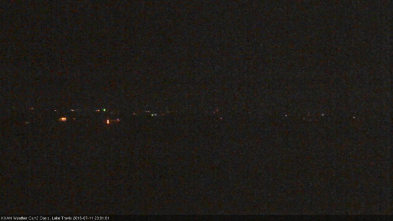 Lake Travis webcam, July 11, 2016 10:10 PM CT