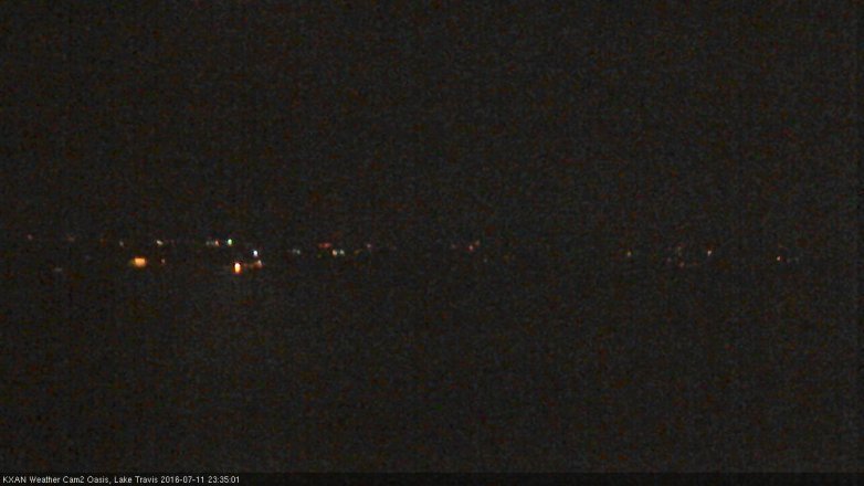 Lake Travis webcam, July 11, 2016 10:40 PM CT