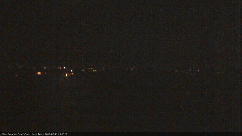 Lake Travis webcam, July 11, 2016 10:45 PM CT