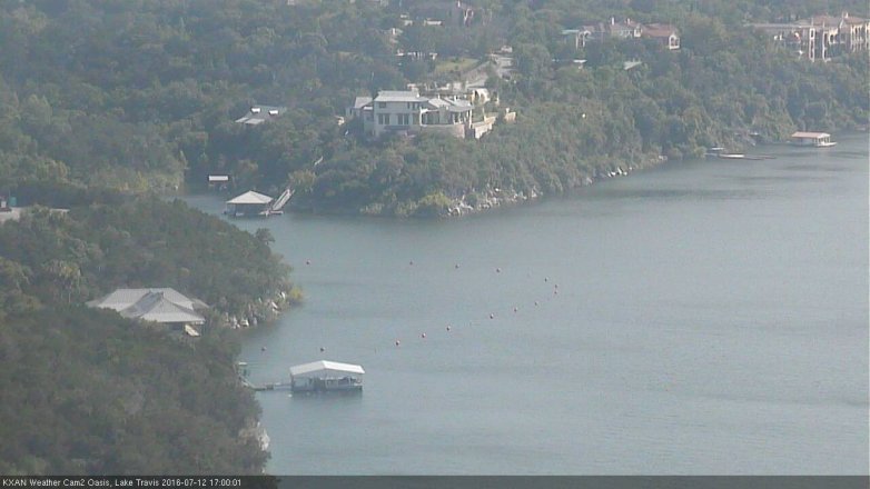 Lake Travis webcam, July 12, 2016 4:30 PM CT