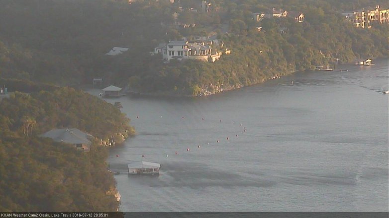 Lake Travis webcam, July 12, 2016 7:25 PM CT
