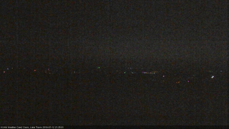 Lake Travis webcam, July 12, 2016 8:40 PM CT