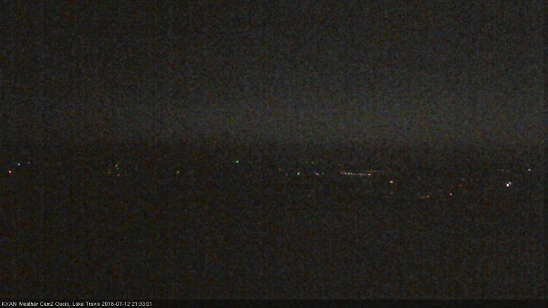 Lake Travis webcam, July 12, 2016 8:45 PM CT