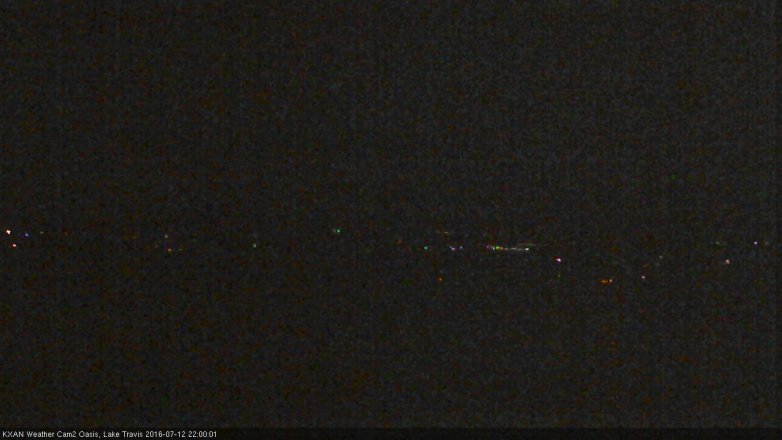 Lake Travis webcam, July 12, 2016 9:05 PM CT