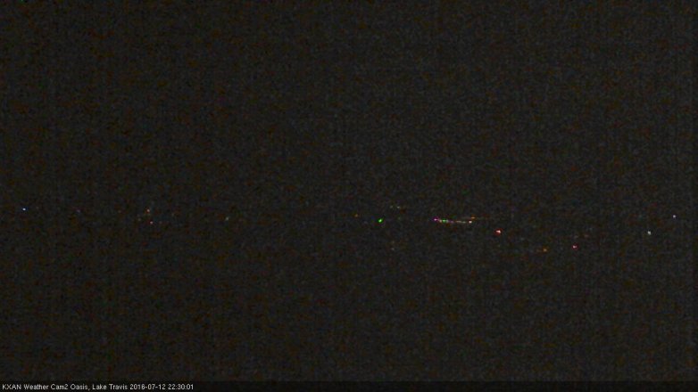 Lake Travis webcam, July 12, 2016 9:35 PM CT