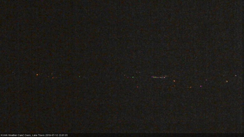 Lake Travis webcam, July 12, 2016 10:20 PM CT