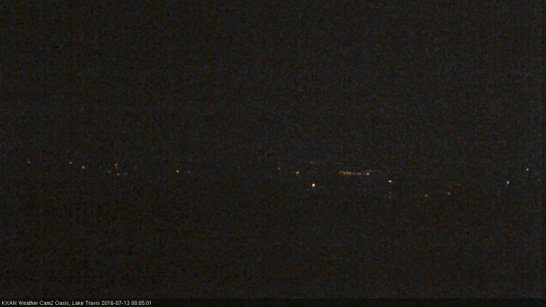 Lake Travis webcam, July 12, 2016 11:10 PM CT