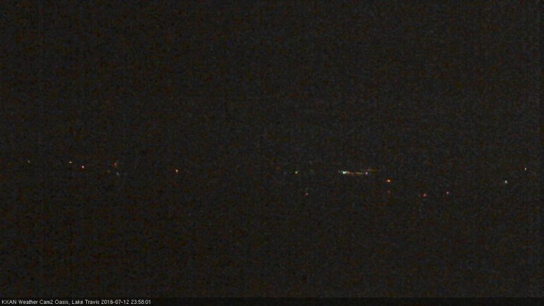Lake Travis webcam, July 12, 2016 11:25 PM CT