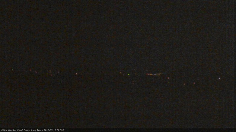 Lake Travis webcam, July 12, 2016 11:35 PM CT