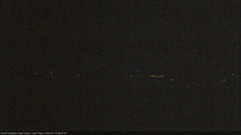 Lake Travis webcam, July 12, 2016 11:40 PM CT