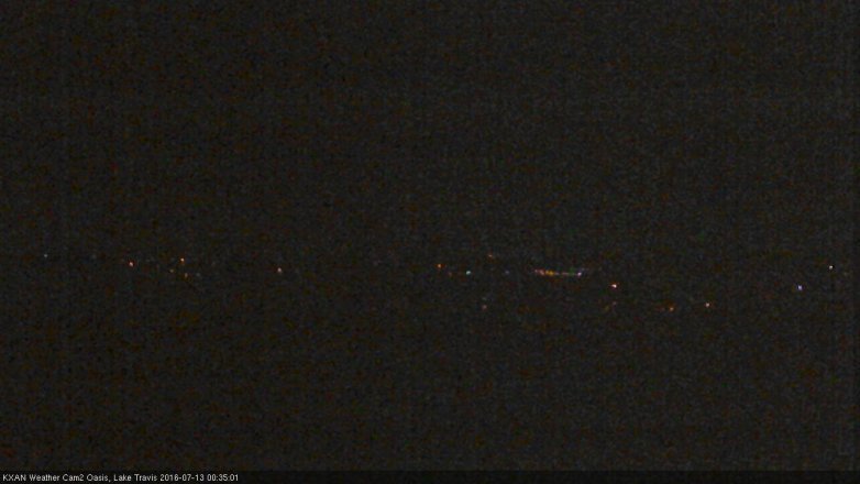 Lake Travis webcam, July 12, 2016 11:45 PM CT