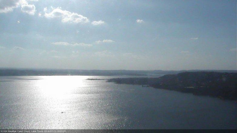 Lake Travis webcam, July 13, 2016 5:30 PM CT