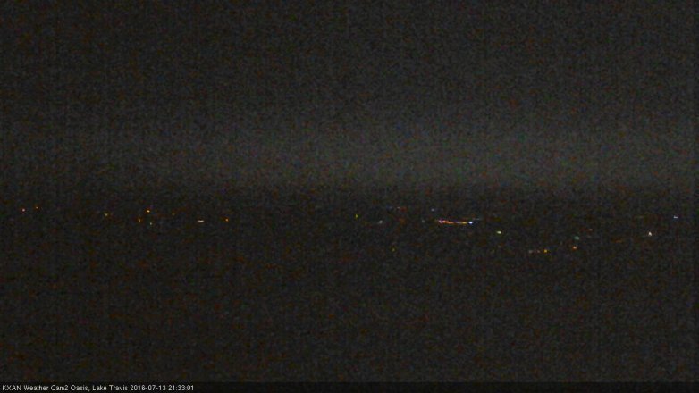 Lake Travis webcam, July 13, 2016 8:50 PM CT