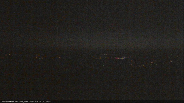 Lake Travis webcam, July 13, 2016 8:55 PM CT