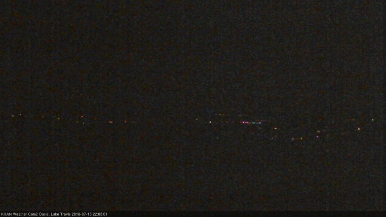 Lake Travis webcam, July 13, 2016 9:10 PM CT