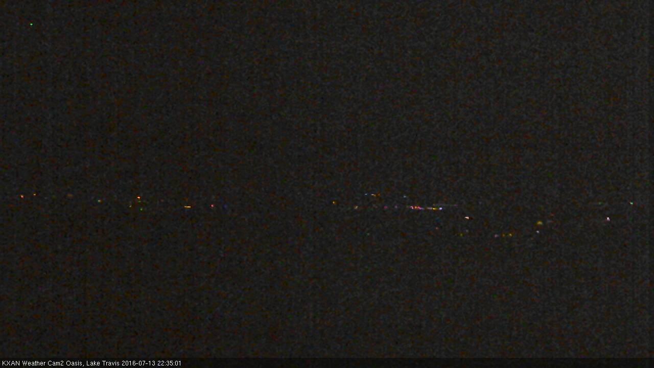 Lake Travis webcam, July 13, 2016 10:05 PM CT