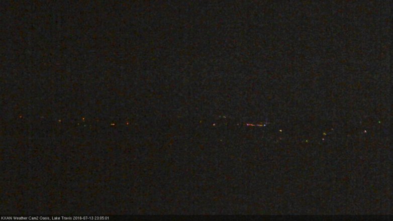 Lake Travis webcam, July 13, 2016 10:15 PM CT